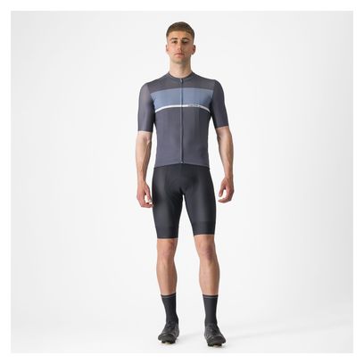 Maillot de manga corta Castelli Tradizione Azul/Gris