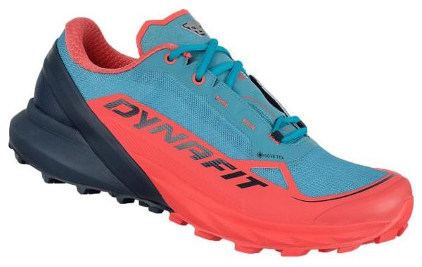 Dynafit Ultra 50 GTX Trailrunning-Schuhe Blau/Koralle Damen
