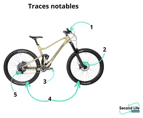 Prodotto ricondizionato - Lapierre Spicy CF 6.9 Sram GX Eagle 12V 29' All Mountain Bike Yellow 2023