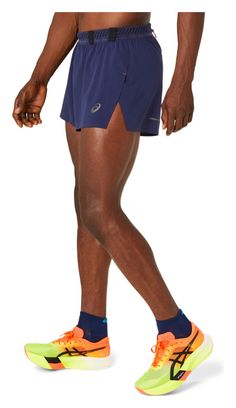 Asics Metarun Splité Short Bleu Homme