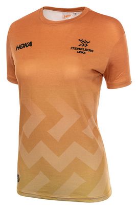 T-Shirt Hoka Les Templiers All Day Tee Jaune Femme