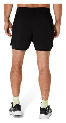 Pantaloncini Asics Core Run 5in Black Uomo 2 in 1