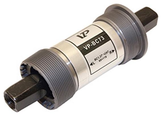 BOITIER PEDALIER NEWTON CARRE ALU A ROULEMENT 118mm (boite de 68) FILETAGE ANGLAIS - BSC - 1 37x24