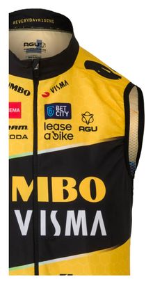 AGU Team Jumbo-Visma 2023 Yellow Sleeveless Jacket