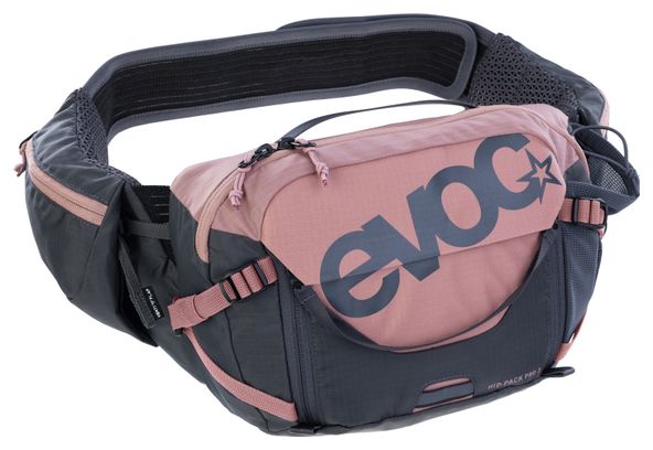 Ceinture Banane VTT Evoc Pro 3 Gris/Rose + Poche à Eau 1.5L