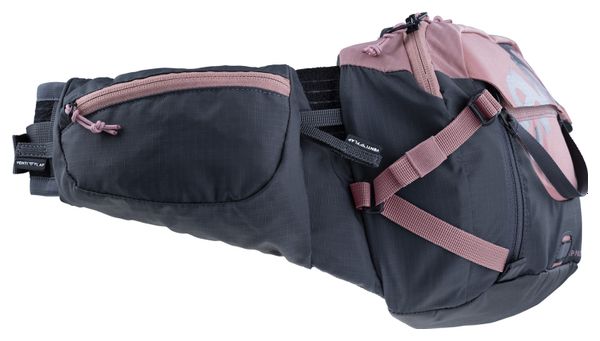 Ceinture Banane VTT Evoc Pro 3 Gris/Rose + Poche à Eau 1.5L