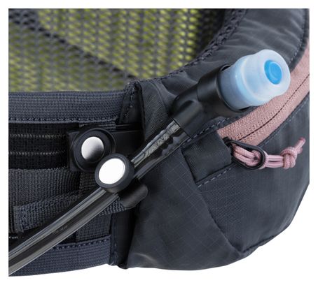 Ceinture Banane VTT Evoc Pro 3 Gris/Rose + Poche à Eau 1.5L
