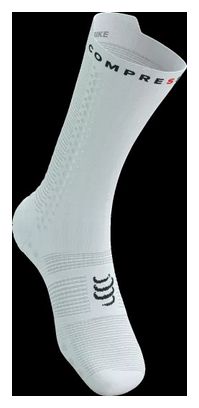 Compressport Pro Racing Socks v4.0 Bike Weiß/Schwarz