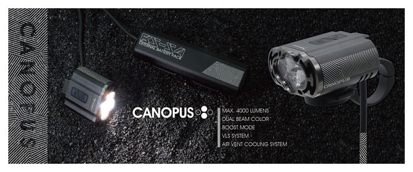 Moon Canopus Lámpara USB Negra