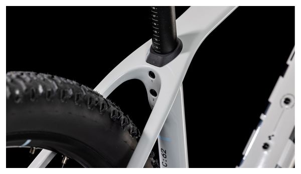 VTT Semi-Rigide Cube Reaction C:62 One Sram NX/SX Eagle 12V 29'' Blanc Cotton Gris 2025