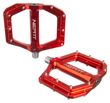 Neatt Oxygen V2 Flat Pedals 8 Spikes Orange
