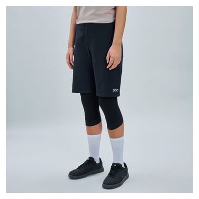 Pantaloncini MTB Poc Motion Air Donna Nero