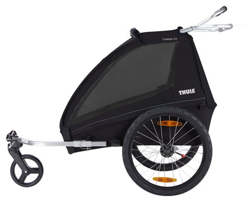 Rimorchio per biciclette Thule Coaster XT Kids, nero