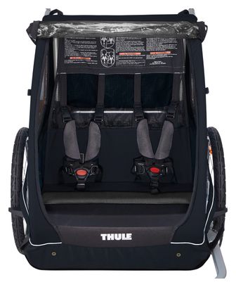 Rimorchio per biciclette Thule Coaster XT Kids, nero