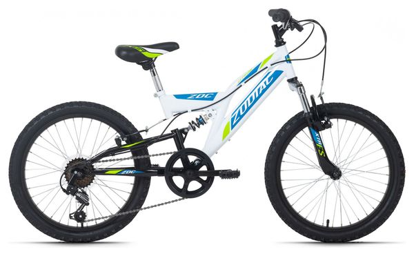 VTT enfant tout suspendu 20  Zodiac blanc-vert TC 31 cm KS Cycling