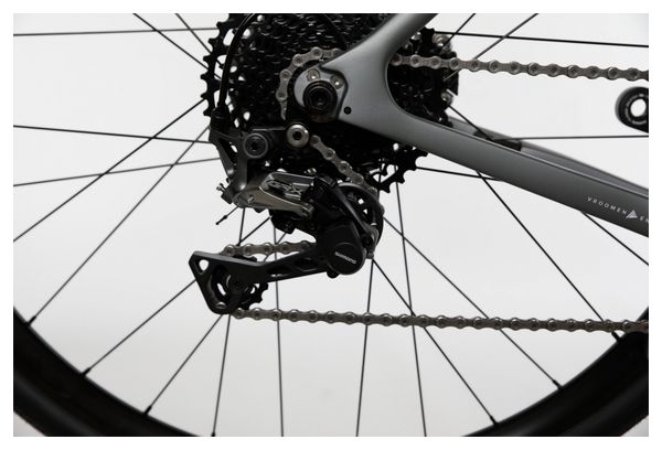 Gravel Bike Électrique 3T Exploro RaceMax Boost Dropbar Fulcrum Shimano GRX 11V 250 Wh 700 mm Gris Satin 2022