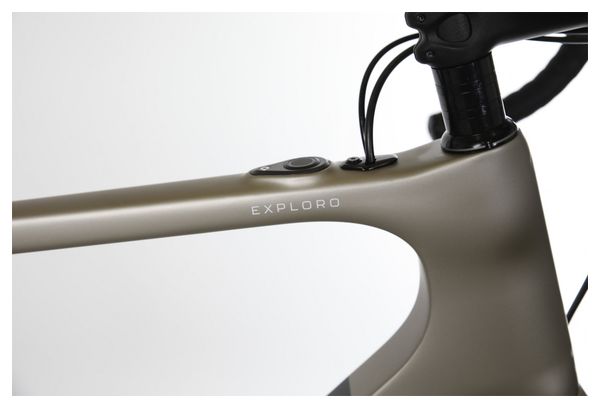 Gravel Bike Électrique 3T Exploro RaceMax Boost Dropbar Fulcrum Shimano GRX 11V 250 Wh 700 mm Gris Satin 2022