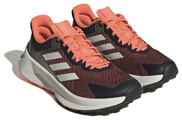 Women's Trail Running Shoes adidas Terrex Soulstride Flow Black Coral