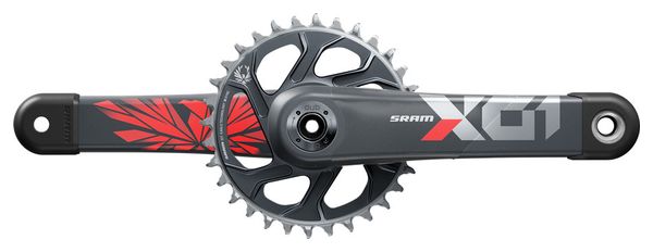 Sram X01 Eagle 12V DUB Boost Plateau Direct Mount 32 abolladuras Oxy Red