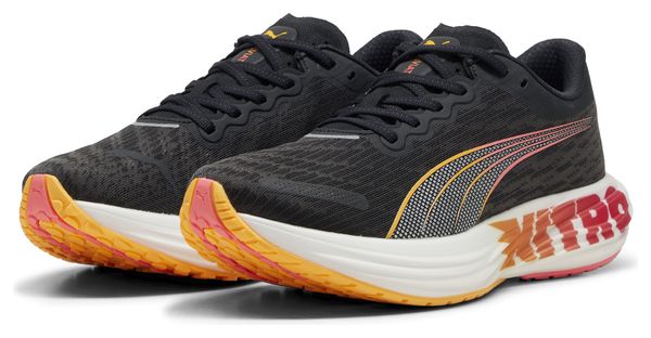 Running Shoes Puma Deviate Nitro 2 FG Black Orange Homme