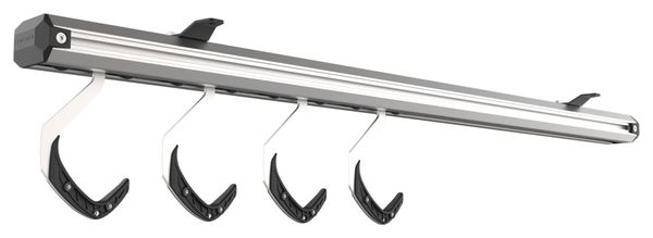 Sistema di stoccaggio per biciclette a soffitto Stashed SpaceRail per 4 biciclette