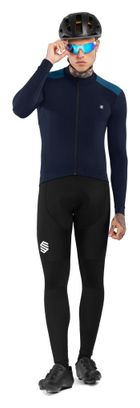 Maillot vélo thermique homme Cyclisme SRX M4 Cubilla Bleu Marine