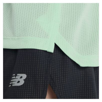Herenshirt New Balance Athletics Graphic met korte mouwen Groen