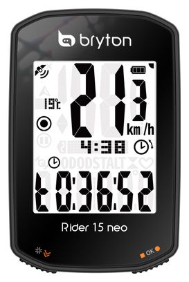 Compteur GPS Bryton Rider 15 Neo C + Capteur cadence