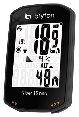 Compteur GPS Bryton Rider 15 Neo C + Capteur cadence