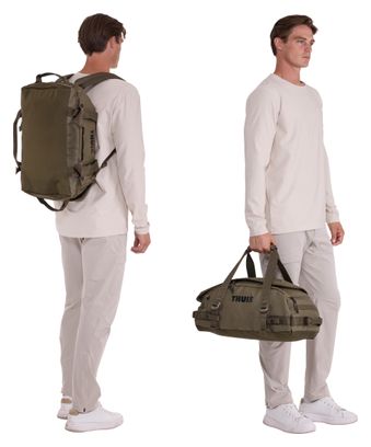 Bolsa de viaje Thule Chasm Recycled Duffel 30 L, color caqui oscuro