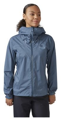 Giacca impermeabile Rab Downpour Plus 2.0 da donna, blu