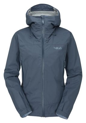Chaqueta impermeable Rab Downpour Plus 2.0 Azul para mujer