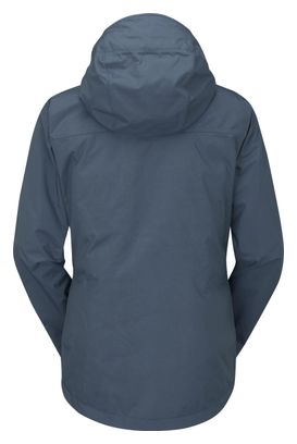Women's Rab Downpour Plus 2.0 Waterproof Jacket Blue