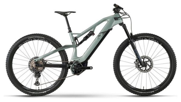 VTT Electrique Tout-Suspendu Raymon AirRay 11.0 Sram GX Eagle 12V 500Wh 29'' Gris Vert 2024