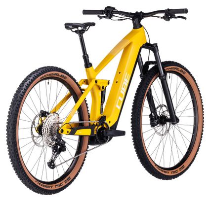 Cube Stereo Hybrid 140 HPC Pro 750 Electric Full Suspension MTB Shimano Deore 11S 750 Wh 29'' Vivid Sun Yellow 2024
