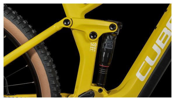 Cube Stereo Hybrid 140 HPC Pro 750 Electric Full Suspension MTB Shimano Deore 11S 750 Wh 29'' Vivid Sun Yellow 2024