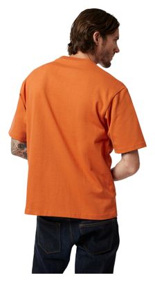 Maglietta oversize arancione Fox Wordmark Uomo