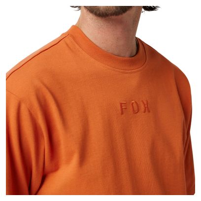 Maglietta oversize arancione Fox Wordmark Uomo