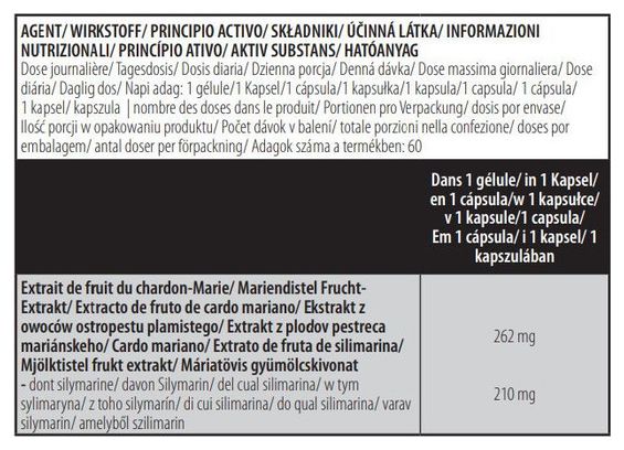 Milk Thistle (60 Caps) - Biotech Usa - Détoxifiants