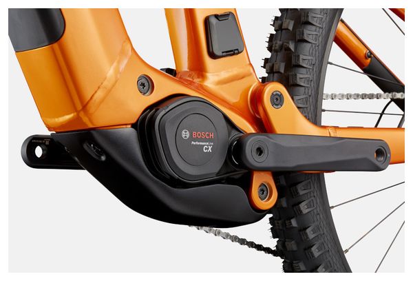 VTT électrique tout suspendu E-RIOT TRAIL Orange/Marron - Ref 24ER1-GRER2
