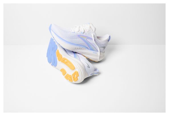 Chaussures Running Brooks Glycerin 22 Blanc/Bleu Femme