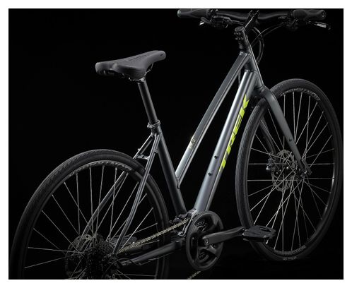 Vélo Fitness Trek FX 2 Disc Stagger Shimano Acera/Altus 9V 700 mm Gris Lithium 2023