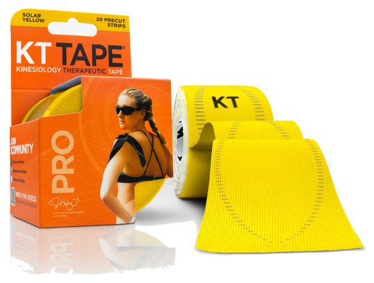 KT TAPE Roll precut tape PRO Yellow 20 tapes