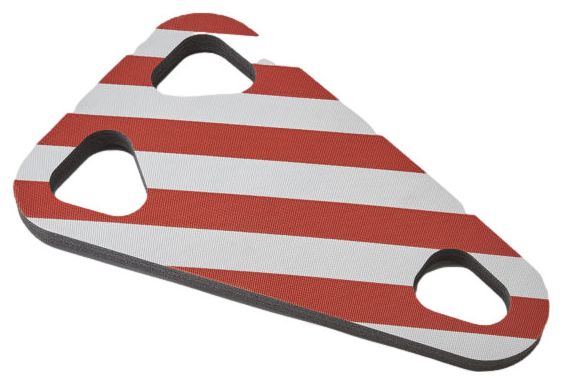 Mottez Polyethylen-Schutzschaum für Fahrradträger Rot-Weiß