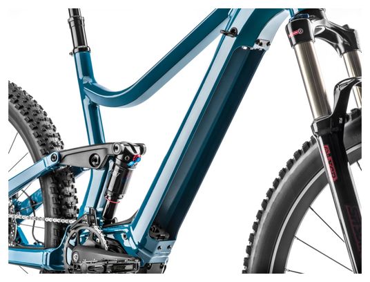 VTT Électrique Tout-Suspendu Moustache Bikes Samedi 27 Wide 3 Smart System Shimano Deore 11V 625 Wh 27.5'' Bleu Pétrole 2023