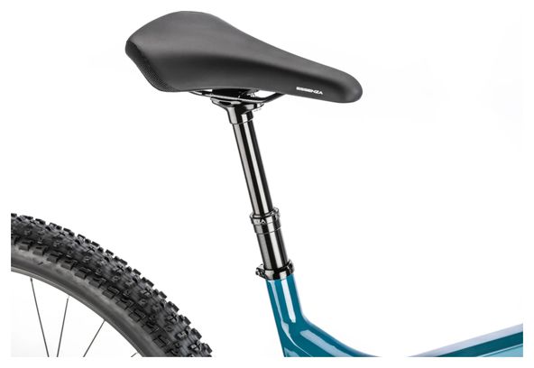VTT Électrique Tout-Suspendu Moustache Bikes Samedi 27 Wide 3 Smart System Shimano Deore 11V 625 Wh 27.5'' Bleu Pétrole 2023