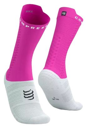 Compressport Pro Racing Socks v4.0 Bike White/Pink