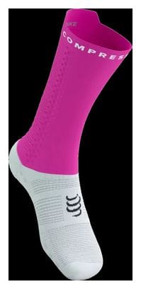 Compressport Pro Racing Socks v4.0 Bike White/Pink