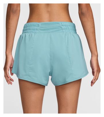 Short Nike One 3in Bleu Femme