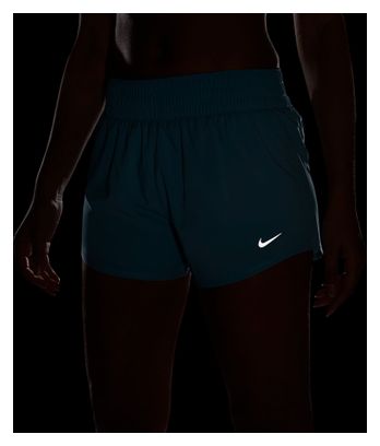 Short Nike One 3in Bleu Femme